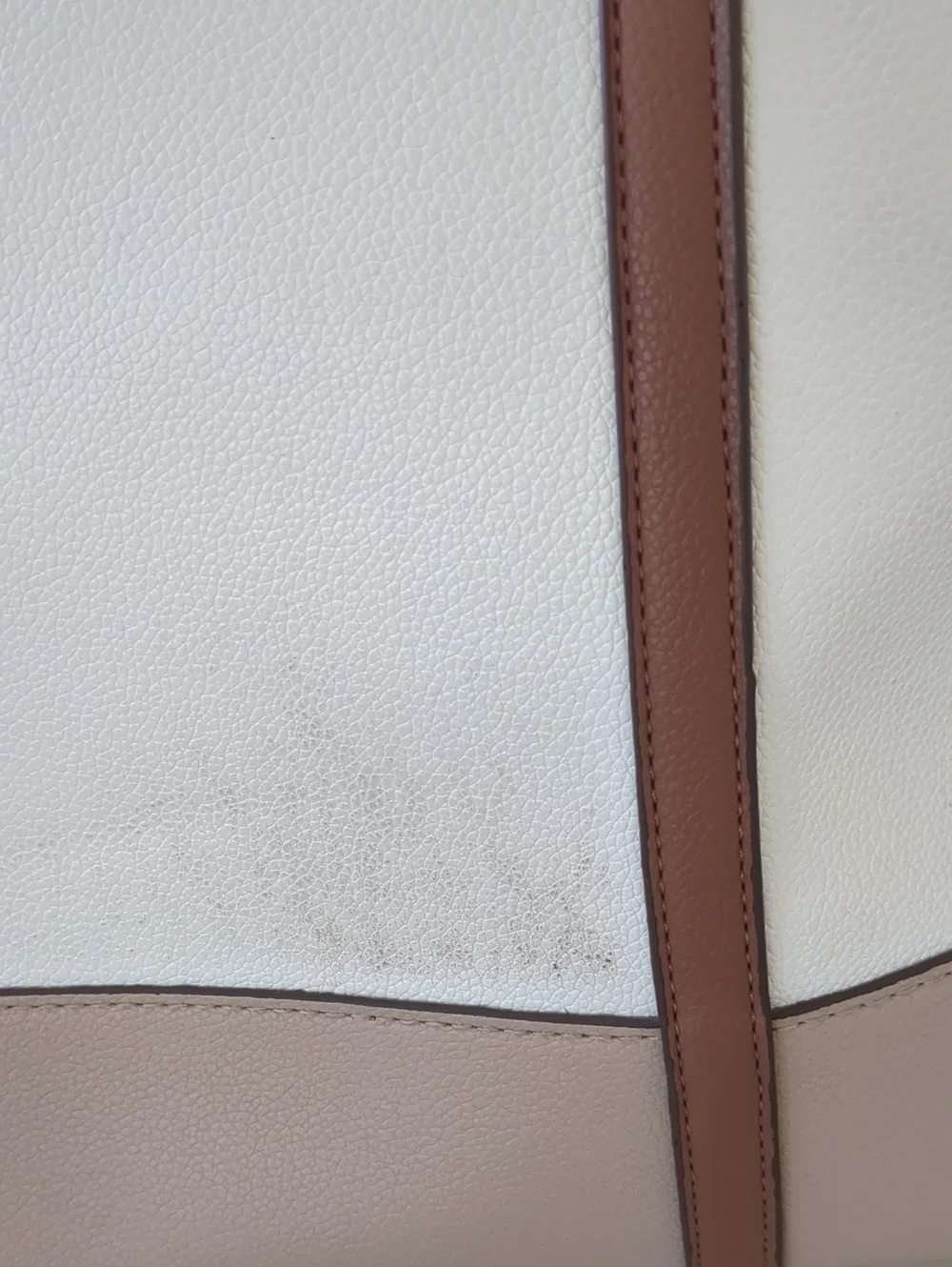 Anne Klein Cream, Tan and Brown Two-Tone Tote